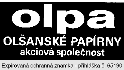 olpa OLŠANSKÉ PAPÍRNY akciová společnost