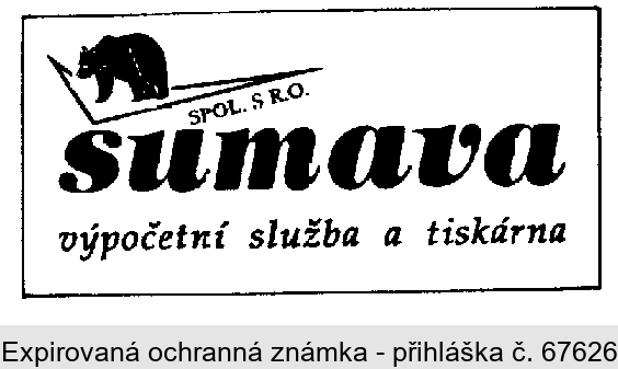 ŠUMAVA VÝPOČETNÍ SLUŽBA A TISKÁRNA spol. s r.o.