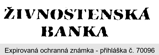 ŽIVNOSTENSKÁ BANKA