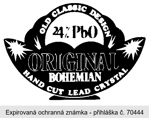 24%PbO ORIGINAL BOHEMIAN HAND CUT LEAD CRYSTAL