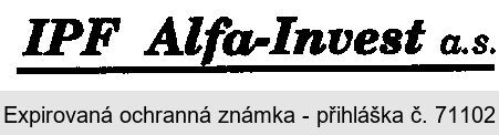 IPF Alfa-Invest a.s.