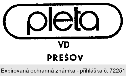 pleta VD PREŠOV