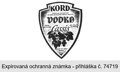 KORD VODKA CASSIS