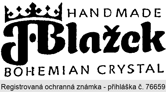 J.Blažek HANDMADE BOHEMIAN CRYSTAL