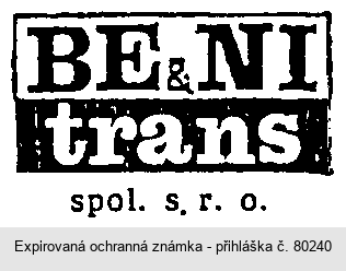 BE & NI trans spol. s r.o.