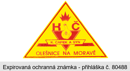 K Č K.ČÁPEK A SYN OLEŠNICE NA MORAVĚ