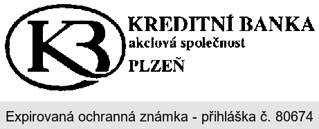 KB KREDITNÍ BANKA akciová společnost PLZEŇ