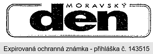 MORAVSKÝ den