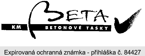 KM BETA BETONOVÉ TAŠKY