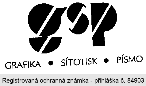 gsp GRAFIKA.SÍTOTISK.PÍSMO