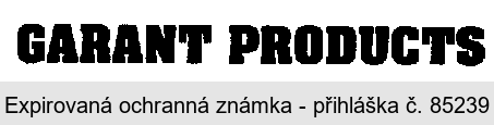 GARANT PRODUCTS