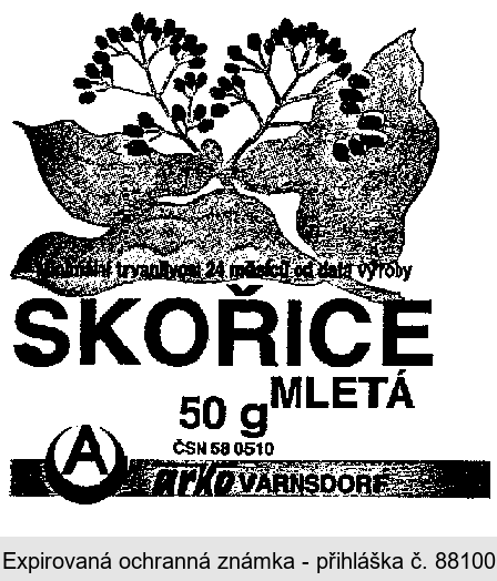 SKOŘICE MLETÁ A arko VARNSDORF