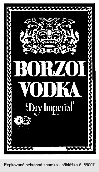 BORZOI VODKA Dry Imperial