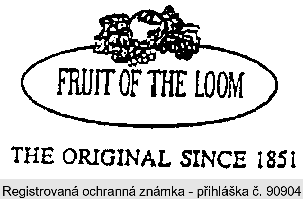 FRUIT OF THE LOOM THE ORIGINAL SINCE 1851