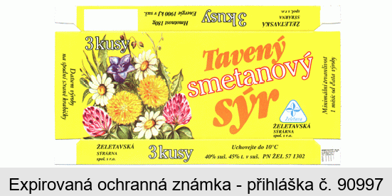 Tavený smetanový sýr