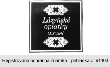 Lázeňské oplatky LUXUSNÍ