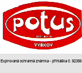 POTUS spol. s r.o. VYŠKOV