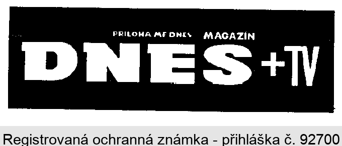 MF DNES PŘÍLOHA MAGAZÍN + TV