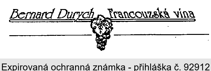 Bernard Durych Francouzská vína