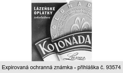 KOLONÁDA LUXUS Lázeňské oplatky čokoládové