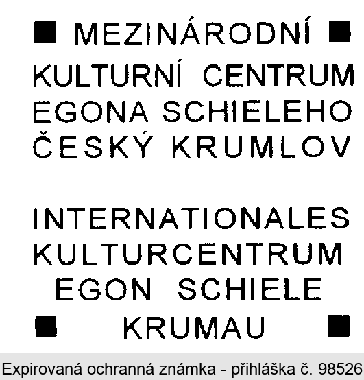 MEZINÁRODNÍ KULTURNÍ CENTRUM EGONA SCHIELEHO INTERNATIONALES KULTURCENTRUM EGON SCHIELE KRUMAU