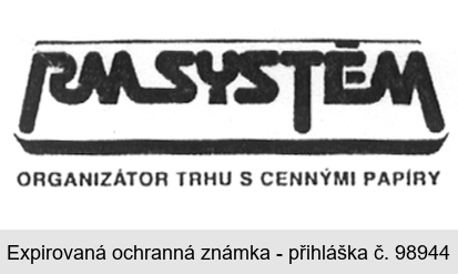 RM-SYSTÉM ORGANIZÁTOR TRHU S CENNÝMI PAPÍRY