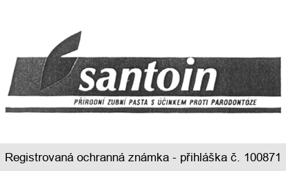 santoin PŘÍRODNÍ ZUBNÍ PASTA S ÚČINKEM PROTI PARADENTOZE