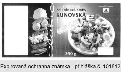 Clasic zmrazená zeleninová směs KUNOVSKÁ se žampiony