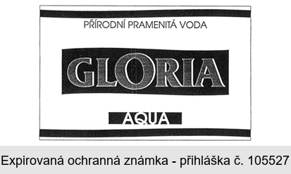 PŘÍRODNÍ PRAMENITÁ VODA GLORIA AQUA