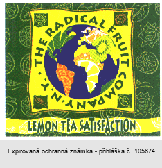 THE RADICAL FRUIT COMPANY N.Y. LEMON TEA SATISFACTION