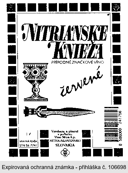 NITRIANSKE KNIEŽA červené