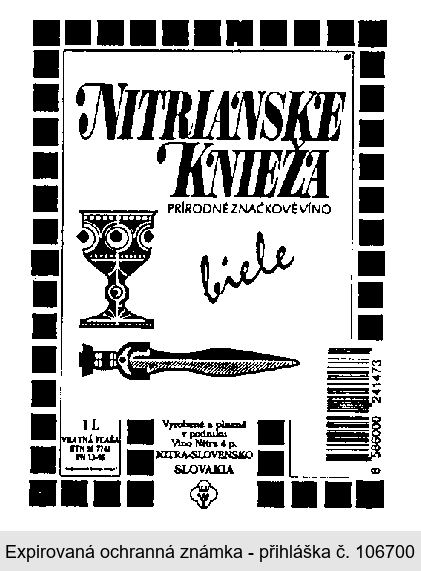 NITRIANSKE KNIEŽA biele