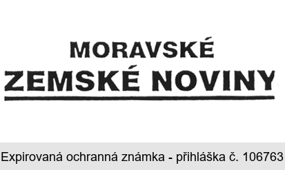 MORAVSKÉ ZEMSKÉ NOVINY