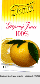 Toma Grepový Juice 100%