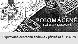 OPAVIA Pro chvíle pohody POLOMÁČENÉ SUŠENKY KAKAOVÉ
