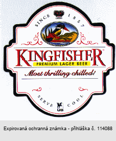 KINGFISHER PREMIUM LAGER BEER