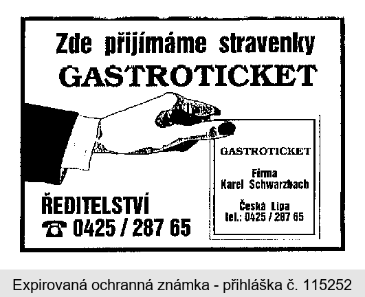 Zde přijímáme stravenky GASTROTICKET