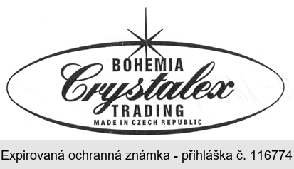 BOHEMIA Crystalex TRADING MADE IN CZECH REPUBLIC