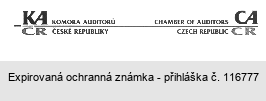 KA KOMORA AUDITORŮ ČR ČESKÉ REPUBLIKY CHAMBER OF AUDITORS CA CZECH REPUBLIC CR