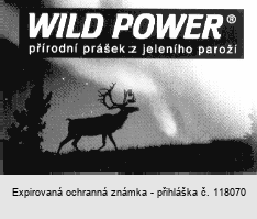 WILD POWER přírodní prášek z jeleního paroží