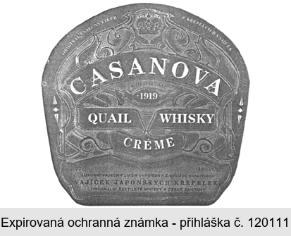 CASANOVA 1919 QUAIL WHISKY CRÉME