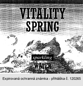 VITALITY SPRING sparkling WATER