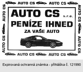 AUTO CS s.r.o. PENÍZE IHNED ZA VAŠE AUTO