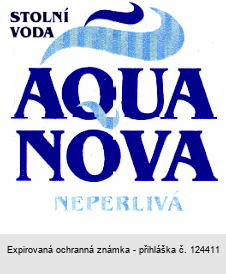 STOLNÍ VODA AQUA NOVA NEPERLIVÁ