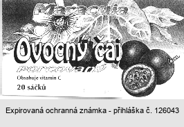 Maracuja Ovocný čaj porcovaný Obsahuje vitamin C