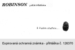 ROBINSON public relations k Vašim službám...