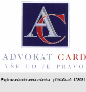 AC ADVOKAT CARD VŠE CO JE PRÁVO