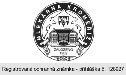 MLÉKÁRNA KROMĚŘÍŽ ZALOŽENO 1902