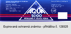 AQUA SODO PŘÍRODNÍ PERLIVÁ VODA