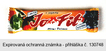 Müsli tyčinka Jo+Fit limeta v jogurtu